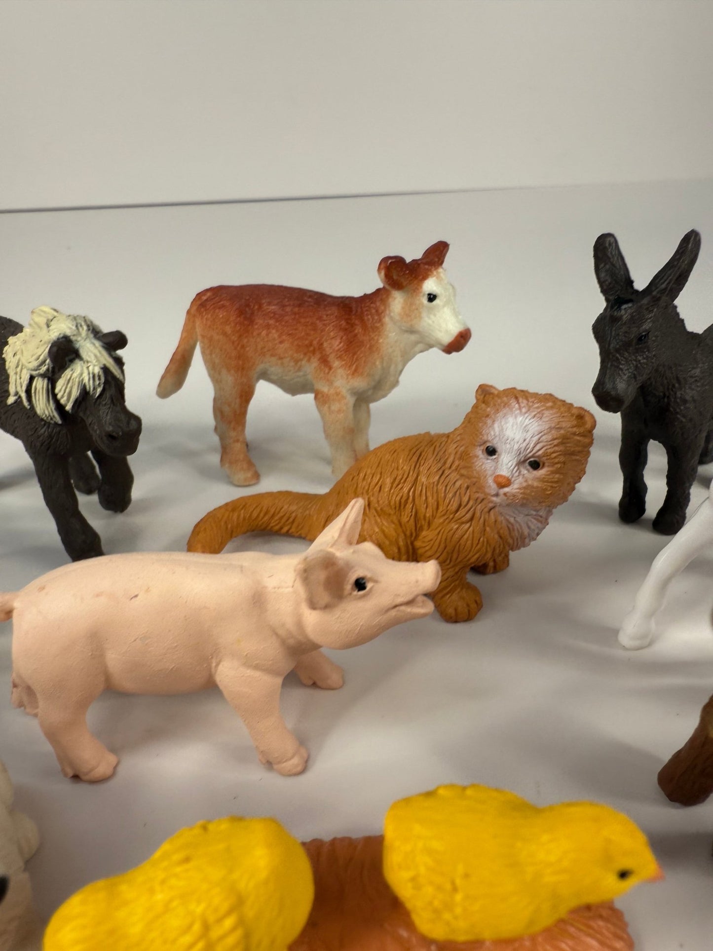 Pick a Farm Babies Animal Mini Objects Miniature Farm Baby Animal Figurines Realistic Mini Figures - Speech and Smile