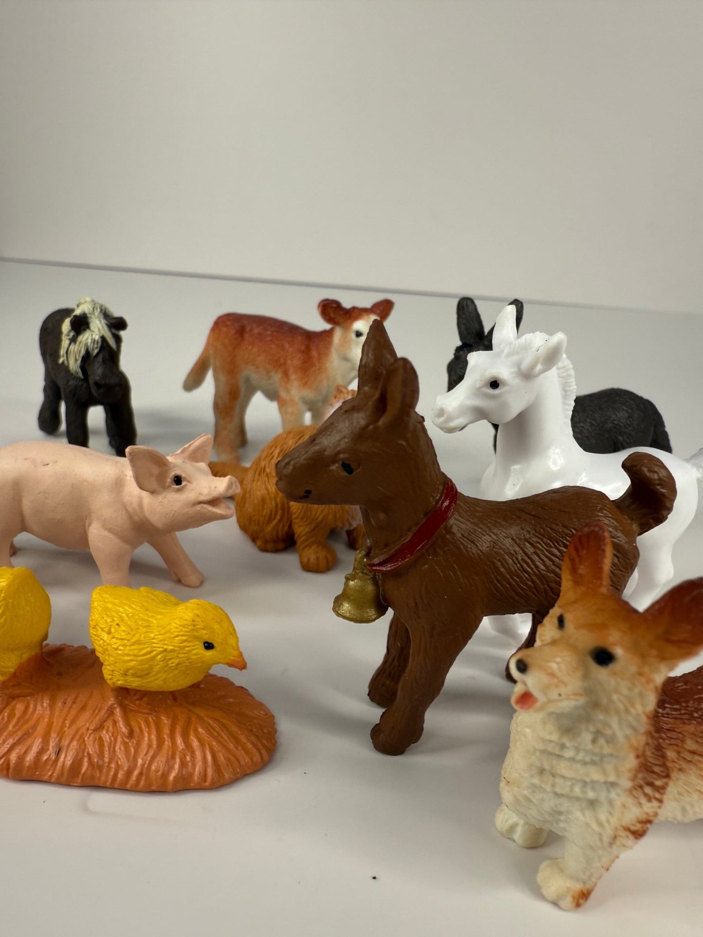 Pick a Farm Babies Animal Mini Objects Miniature Farm Baby Animal Figurines Realistic Mini Figures - Speech and Smile