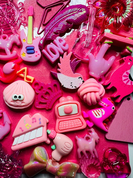 PINK Color Sort Trinkets By Color with Card Sorting Mini Objects Learn Colors Preschool Activity Pink Speech Therapy Minis by Color - Speech and Smile