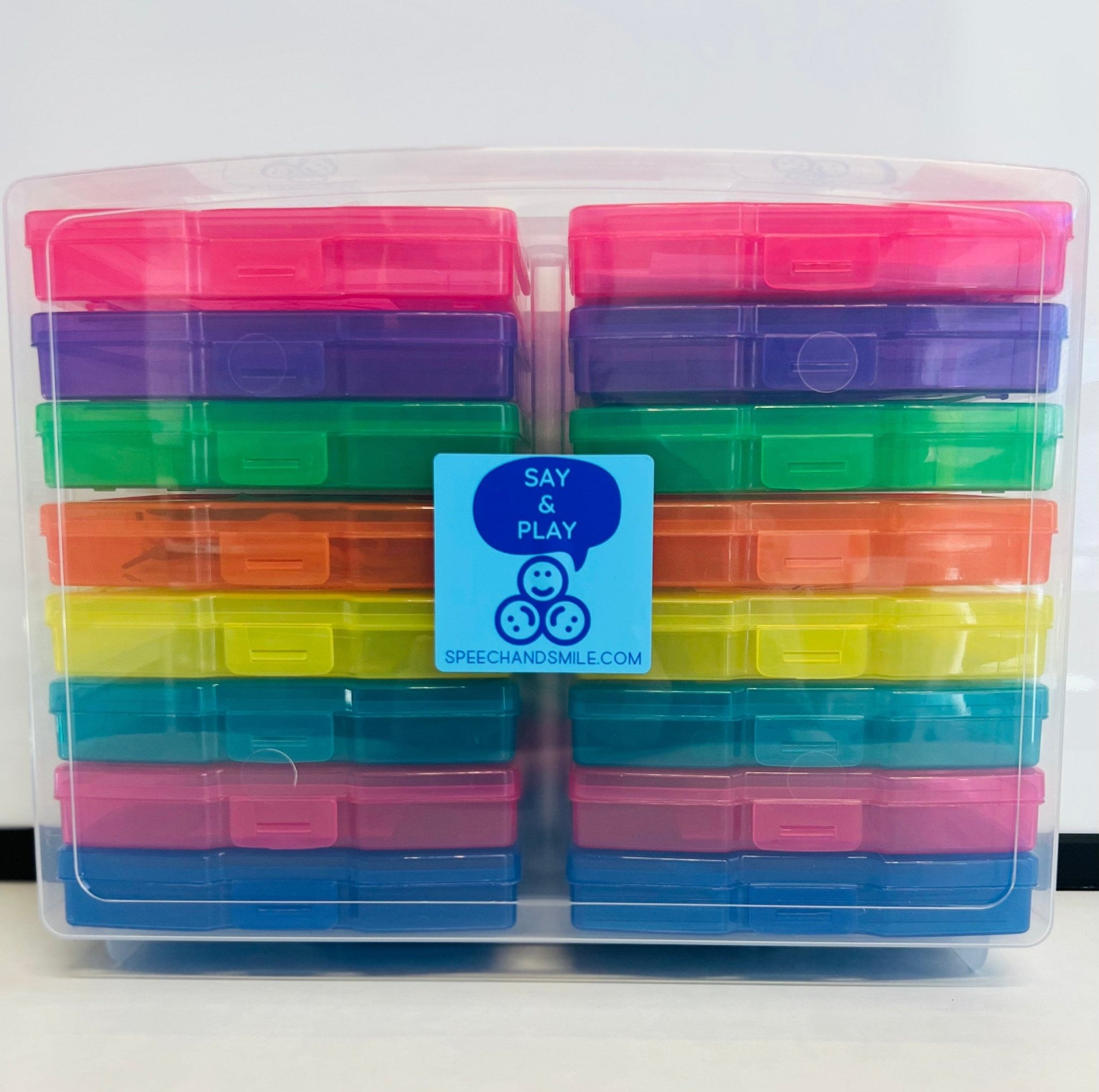 Preschool Activity Set with Mini Objects – 16 Learning Activities in Case – No Prep Educational Bundle Kindergarten - Speech and Smile