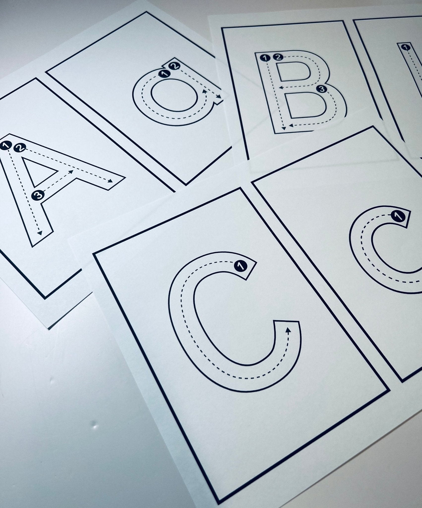 Printable Letters to Trace with Arrows - Speech and Smile