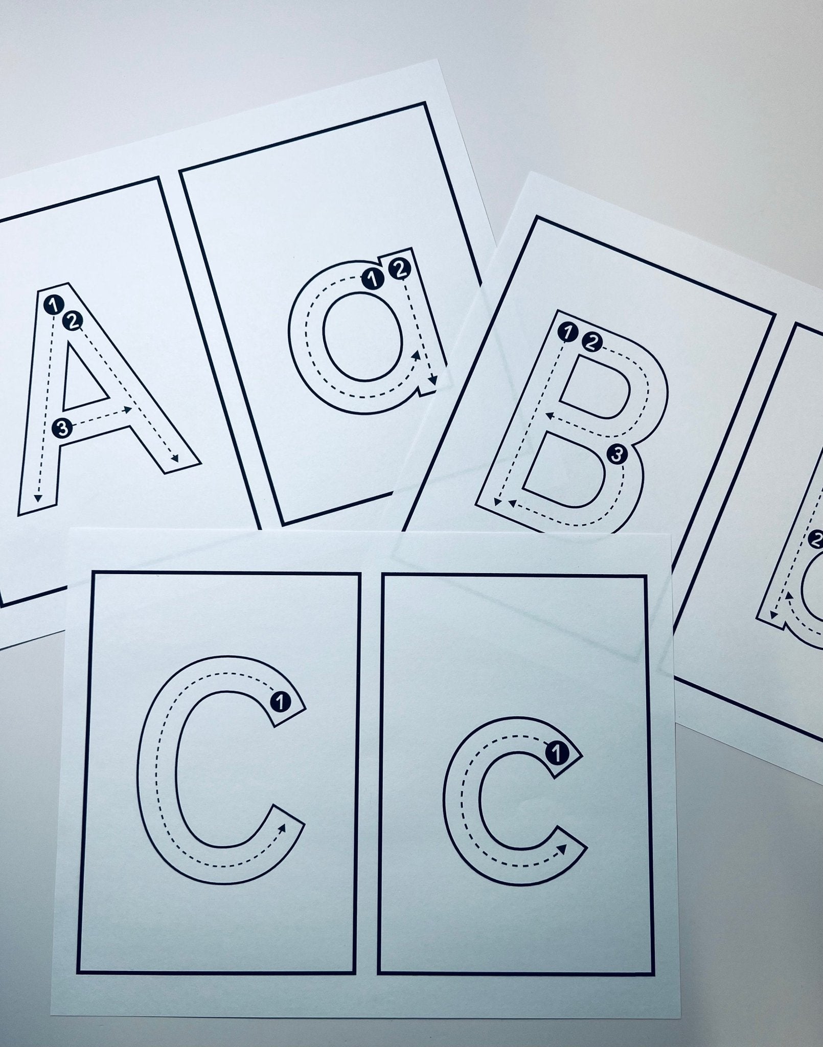 Printable Letters to Trace with Arrows - Speech and Smile