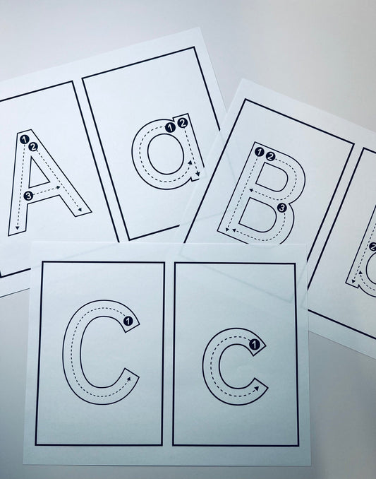 Printable Letters to Trace with Arrows - Speech and Smile