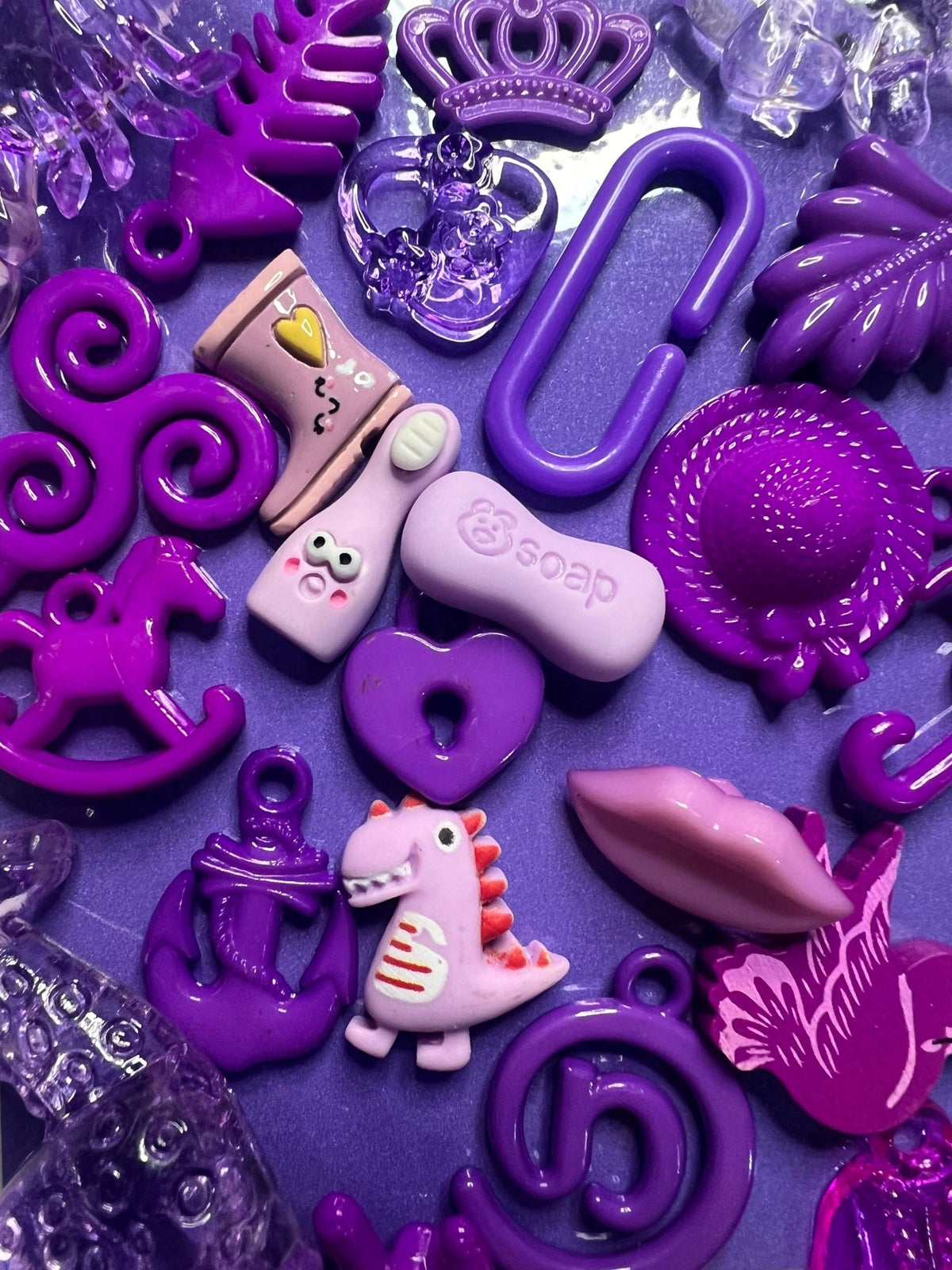 PURPLE Trinkets Color Sorting with Mini Objects and Card Learn Colors ...