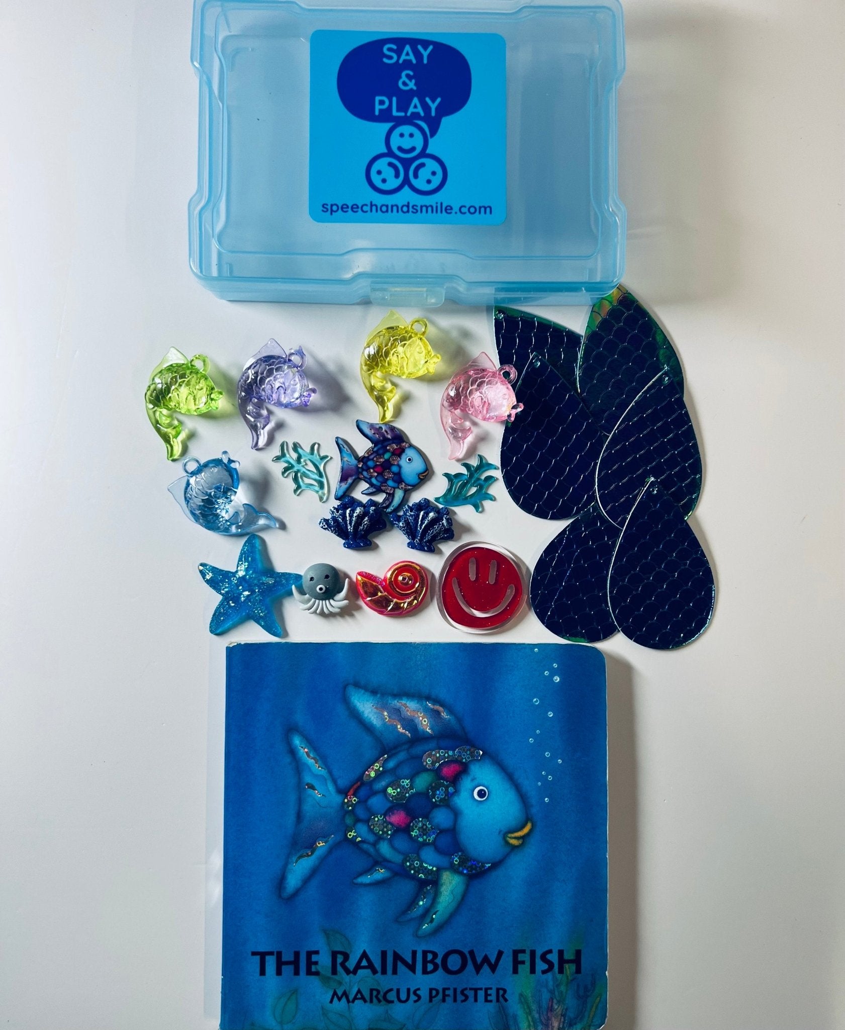 Rainbow Fish Story Kit with Mini Objects - Speech and Smile