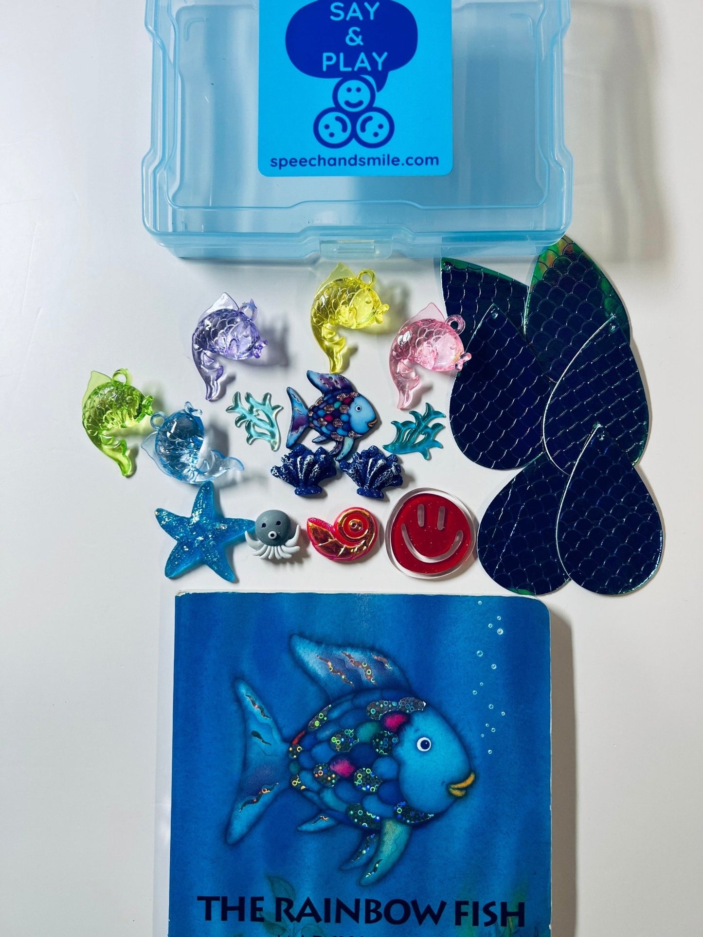 Rainbow Fish Story Kit with Mini Objects - Speech and Smile