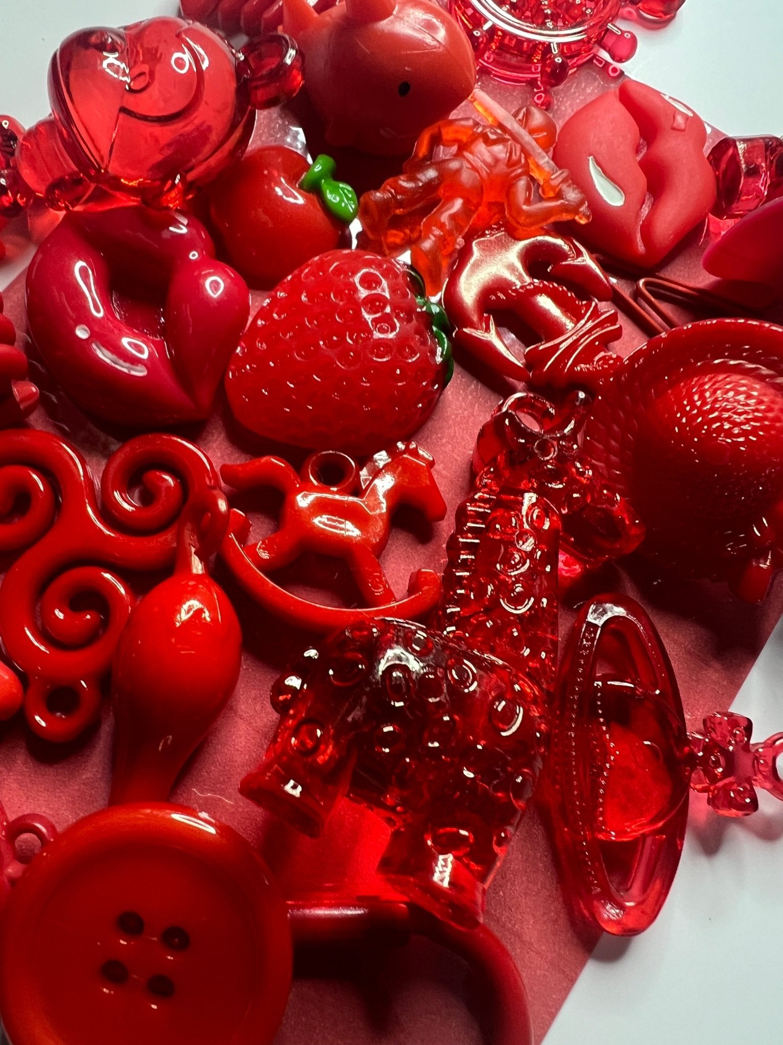RED Color Sort Trinkets By Color with Card Sorting Mini Objects Learn ...
