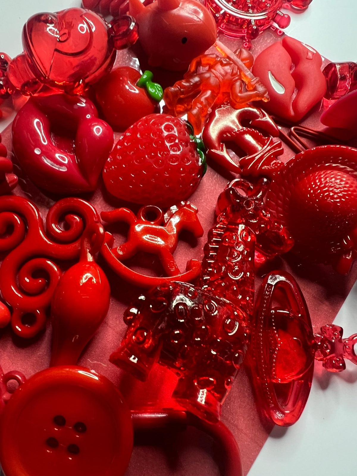 RED Color Sort Trinkets By Color with Card Sorting Mini Objects Learn ...