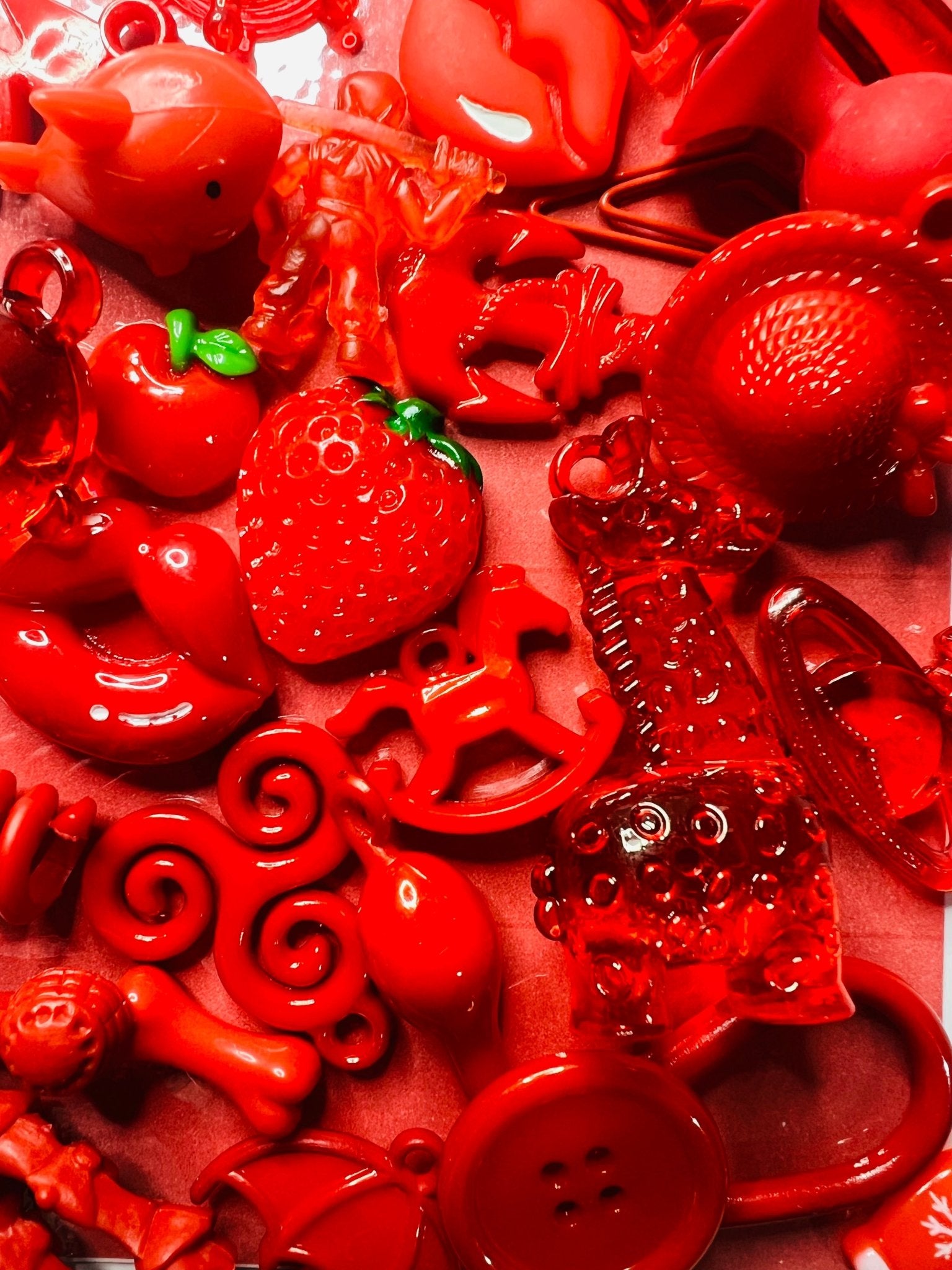 RED Color Sort Trinkets By Color with Card Sorting Mini Objects Learn ...
