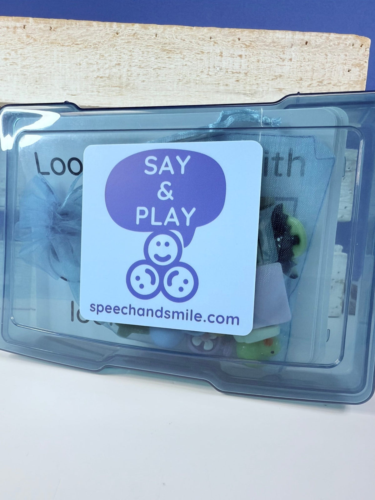 RHYME Task Box with Mini Objects Language Speech Therapy Mini Objects ...
