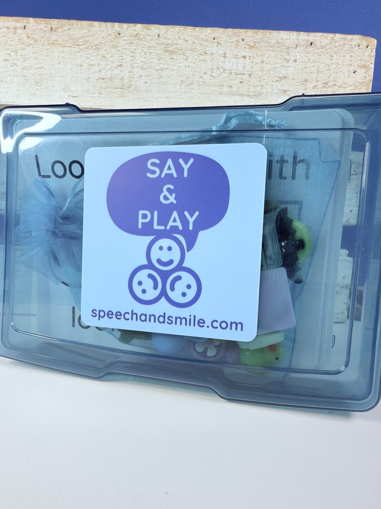 RHYME Task Box with Mini Objects Language Speech Therapy Mini Objects - Speech and Smile