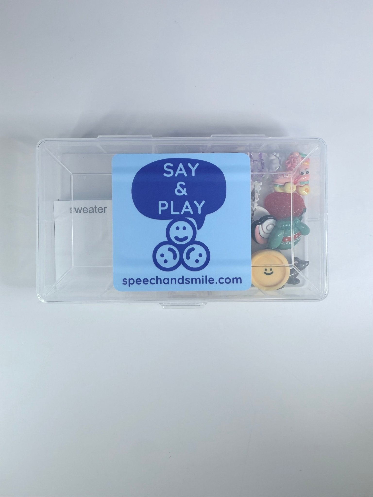 S Blend Mini Objects Set - Speech Therapy Trinkets and Doodads for Sounds - Speech and Smile
