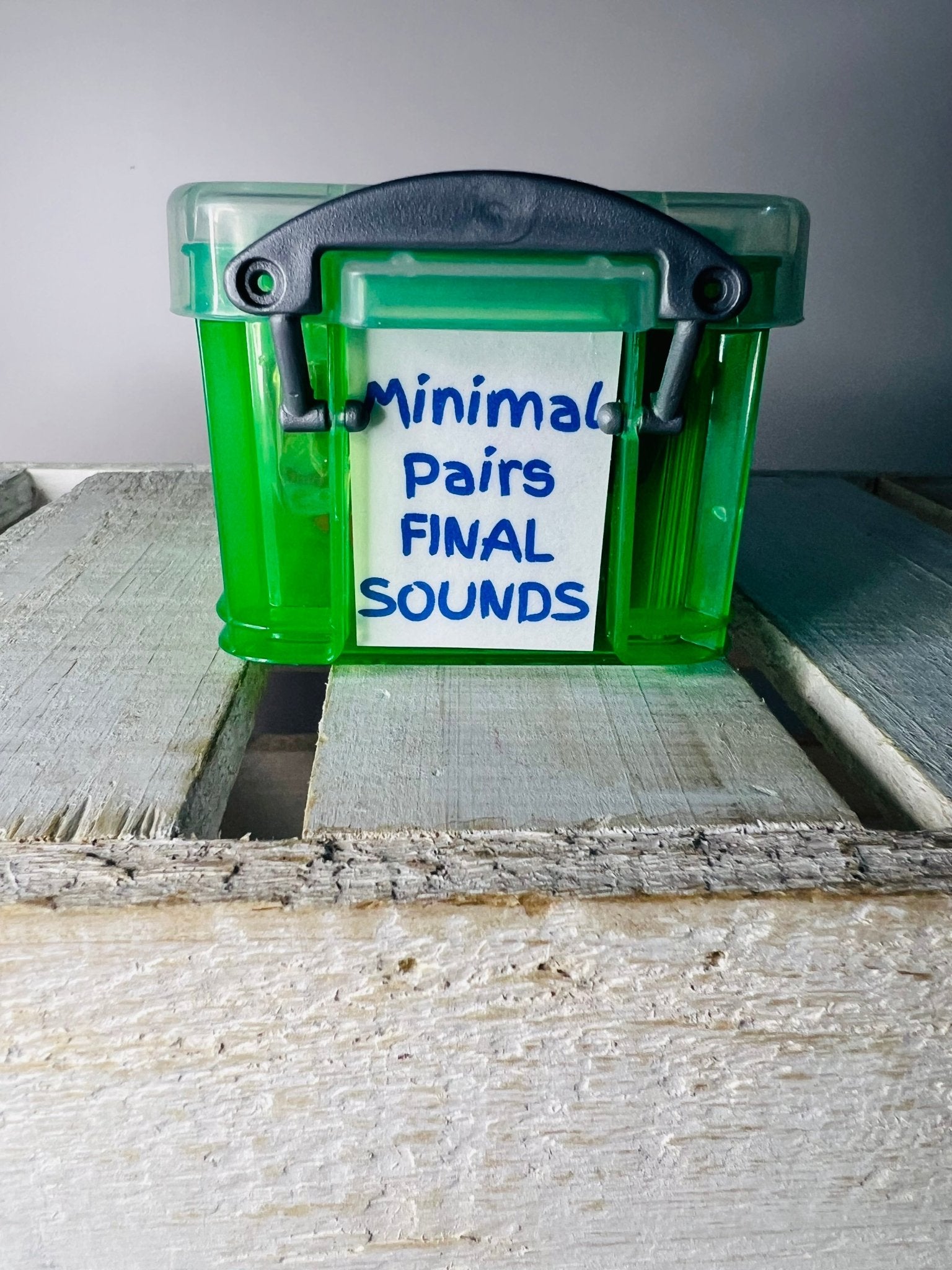 Say and Play Final Consonant Deletion Mini Objects Kit Minimal Pairs Phonological No Final Sound to Word with the Final Sound CV to CVC - Speech and Smile