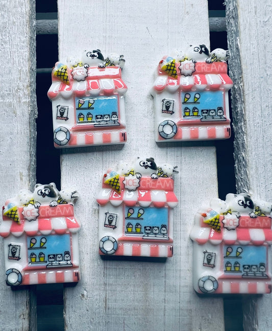 Say and Play Mini Ice Cream Shop Trinket Minis Speech Therapy Mini Objects Doodads Alphabet Objects Aroumd Town Mini Objects - Speech and Smile