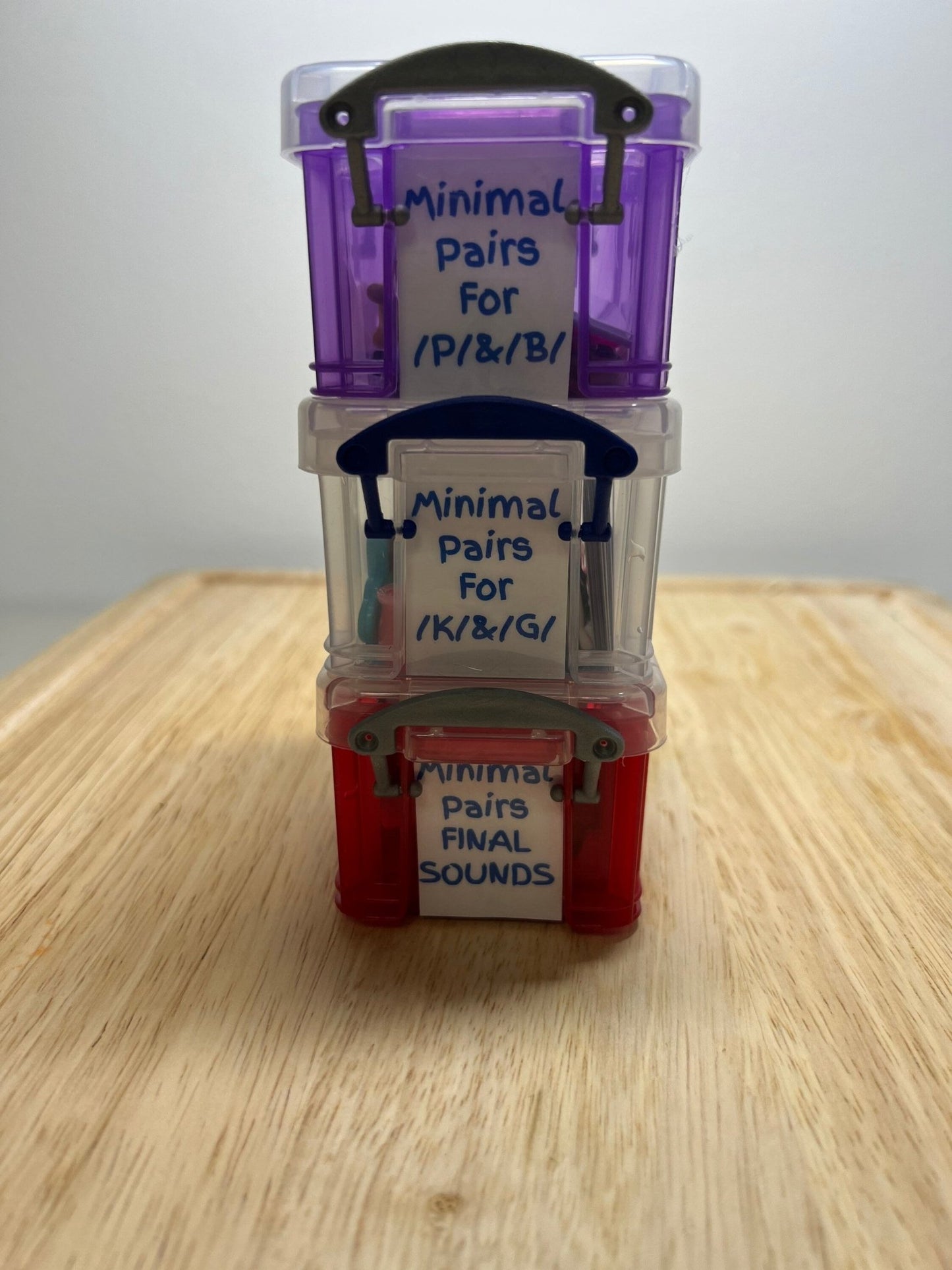 Say and Play Minimal Pair Speech Therapy Mini Objects Articulation Object and Final Consonant Deletion Objects for Speech Therapy - Speech and Smile