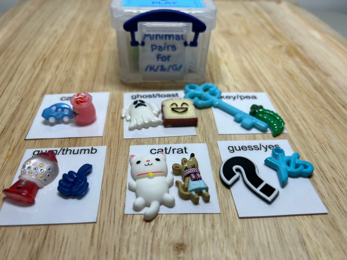 Say and Play Minimal Pair Speech Therapy Mini Objects Articulation Object and Final Consonant Deletion Objects for Speech Therapy - Speech and Smile