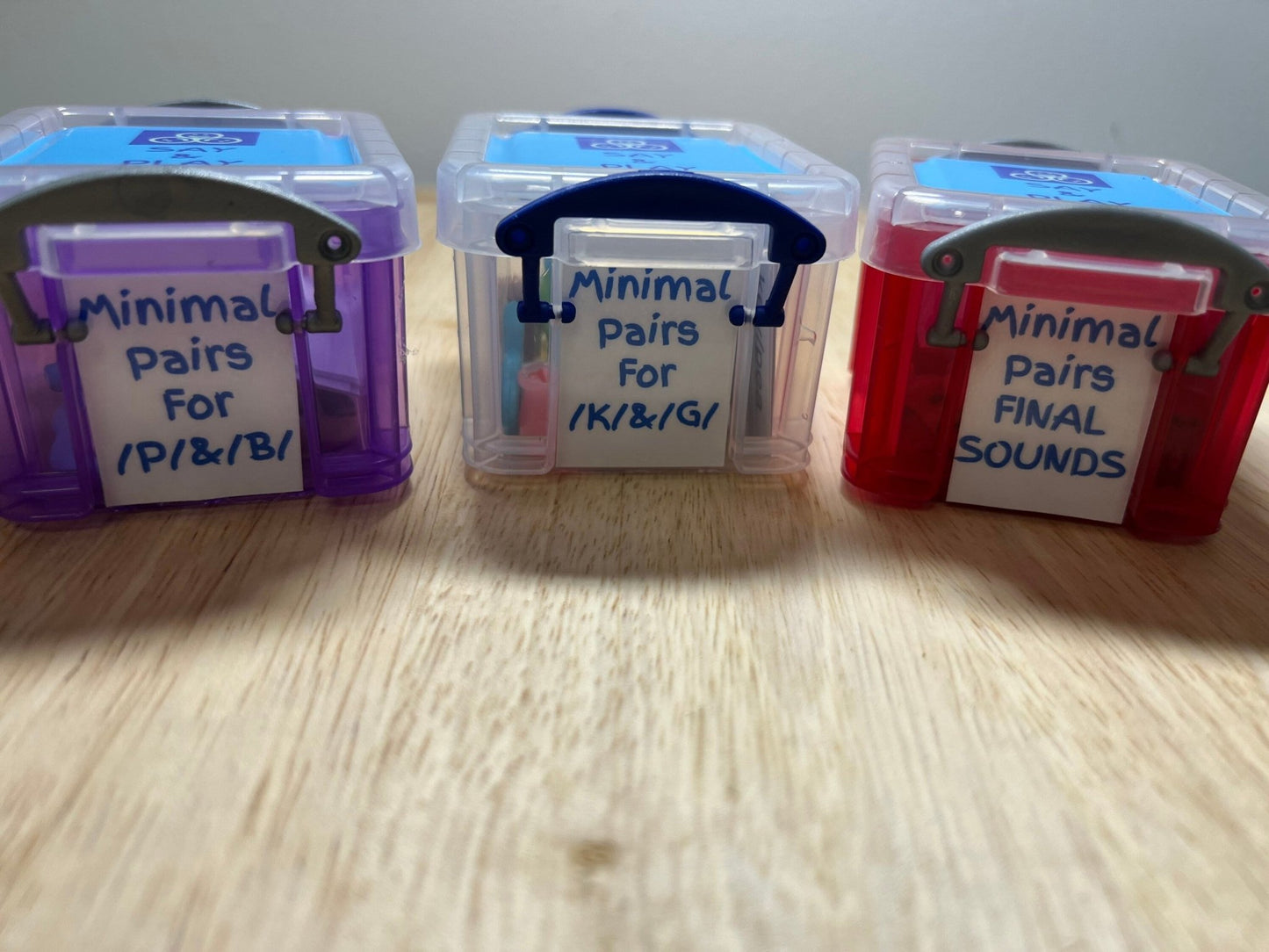 Say and Play Minimal Pair Speech Therapy Mini Objects Articulation Object and Final Consonant Deletion Objects for Speech Therapy - Speech and Smile