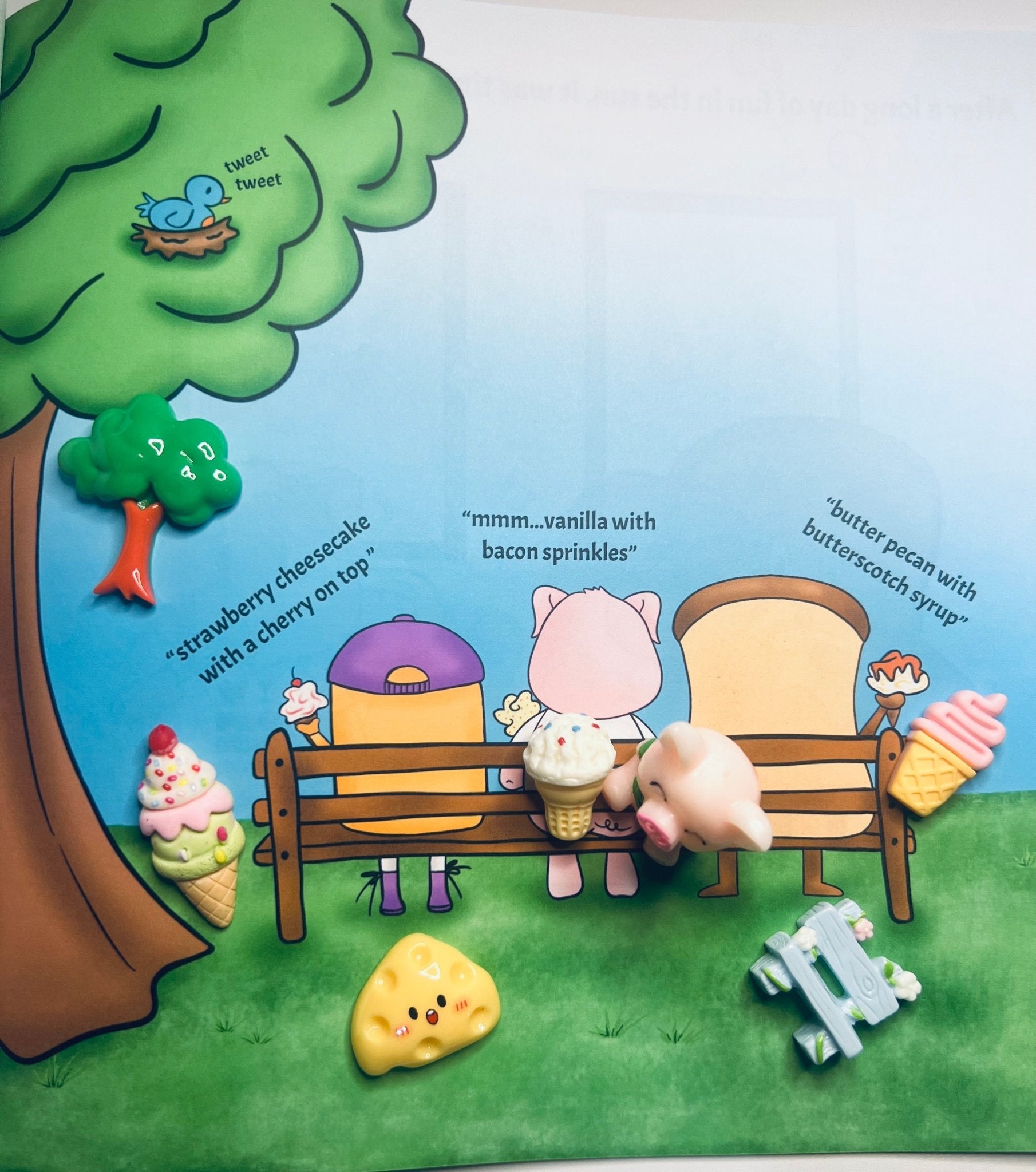Say and Play Story Kit Book Everybody Loves Bakon Mini Objects Speech Therapy Trinkets Fun Book about kindness - Speech and Smile