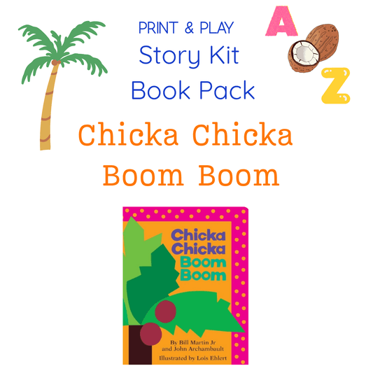 Say and Play Story Kit Book Pack – Chicka Chicka Boom Boom Companion PRINTABLE ACTIVITIES Speech & Language Instant Download Book Extension - Speech and Smile