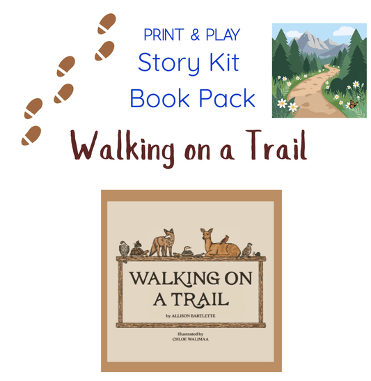 Say and Play Story Kit Companion Pack - Walking on a Trail - PRINTABLE ACTIVITIES Instant Download Book Extension - Speech and Smile