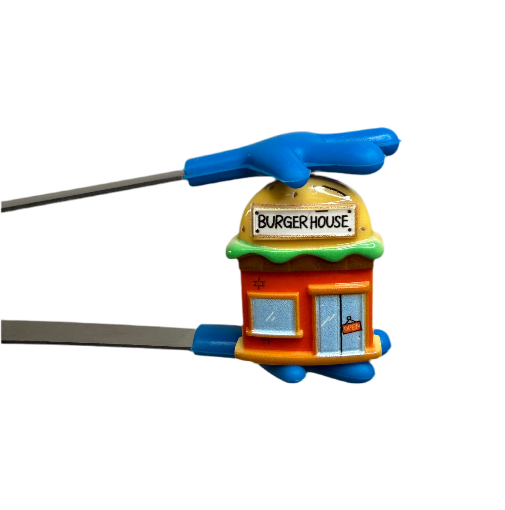 Say & Play Mini BURGER HOUSE – Speech Therapy Mini Object | Alphabet & Community Trinket | Montessori Doodad for Language Play - Speech and Smile
