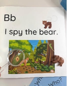 Say & Play Mini Objects I Spy the Alphabet Book + Mini Objects Kit — 26 Alphabet Objects, Magnifying Glass and Question Cards - Speech and Smile