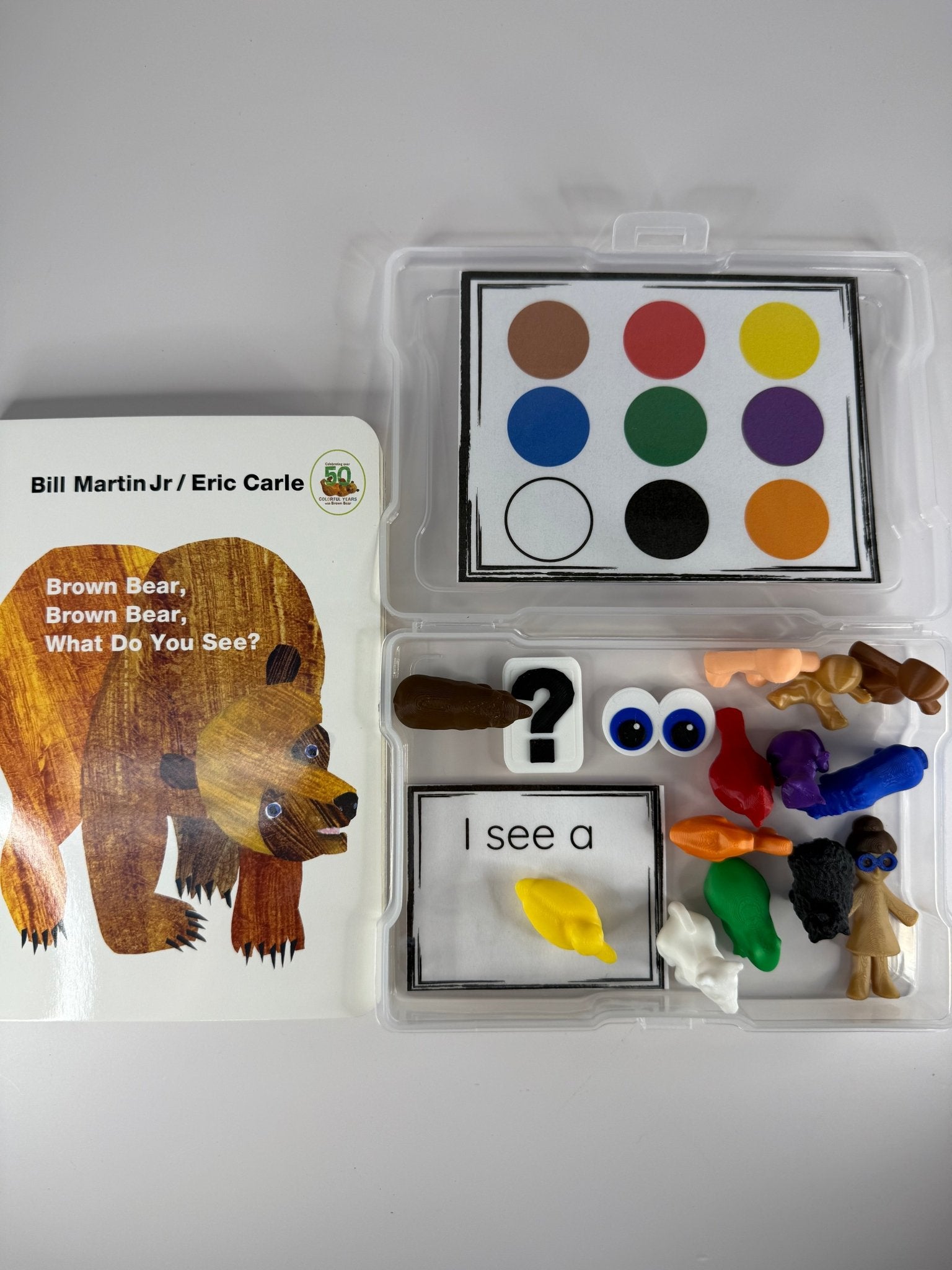 Say & Play Story Kit – Brown Bear, Brown Bear What Do You See – Story Mini Objects for Speech Therapy, Book Props - Speech and Smile