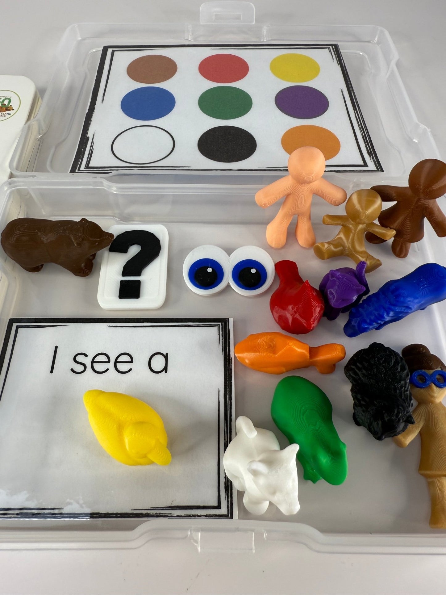 Say & Play Story Kit – Brown Bear, Brown Bear What Do You See – Story Mini Objects for Speech Therapy, Book Props - Speech and Smile