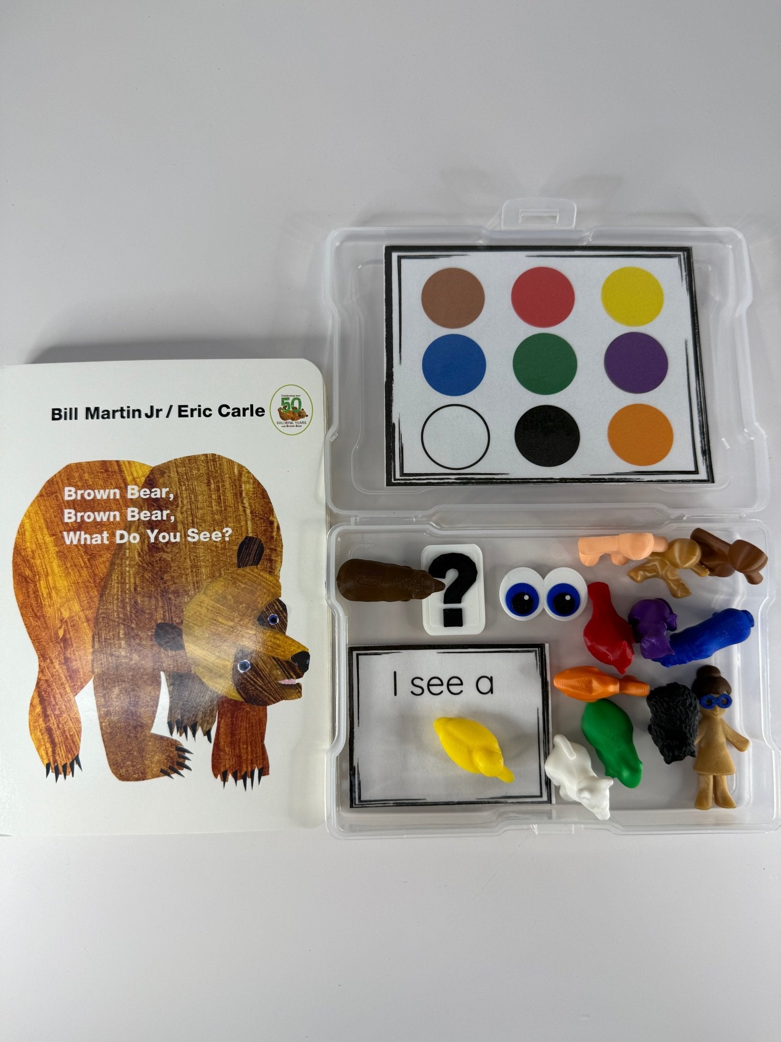 Say & Play Story Kit – Brown Bear, Brown Bear What Do You See – Story Mini Objects for Speech Therapy, Book Props - Speech and Smile