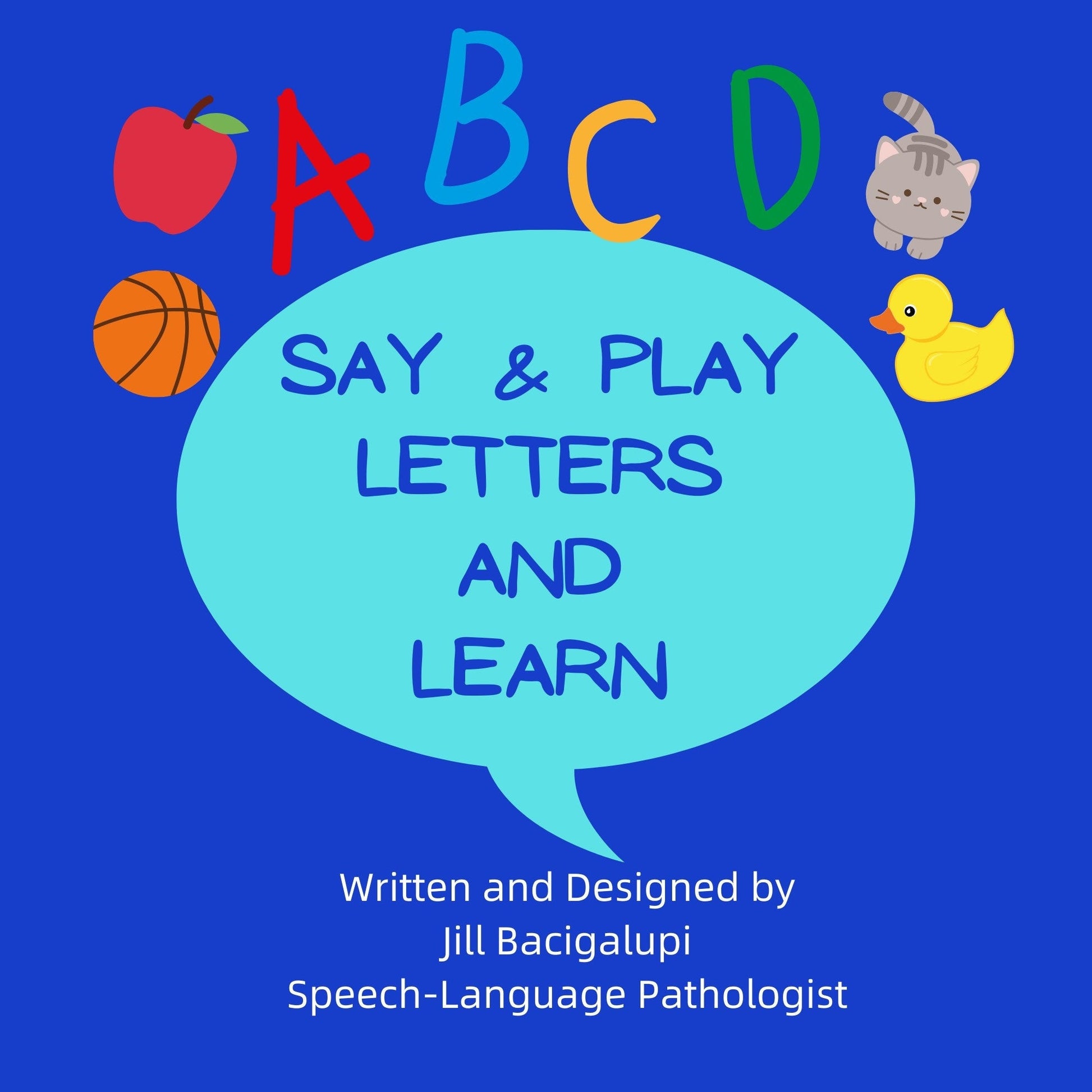 Say & Play the Alphabet Way Book + Mini Objects Jar | Alphabet Learning | Speech Therapy Tool | SLP Created - Speech and Smile