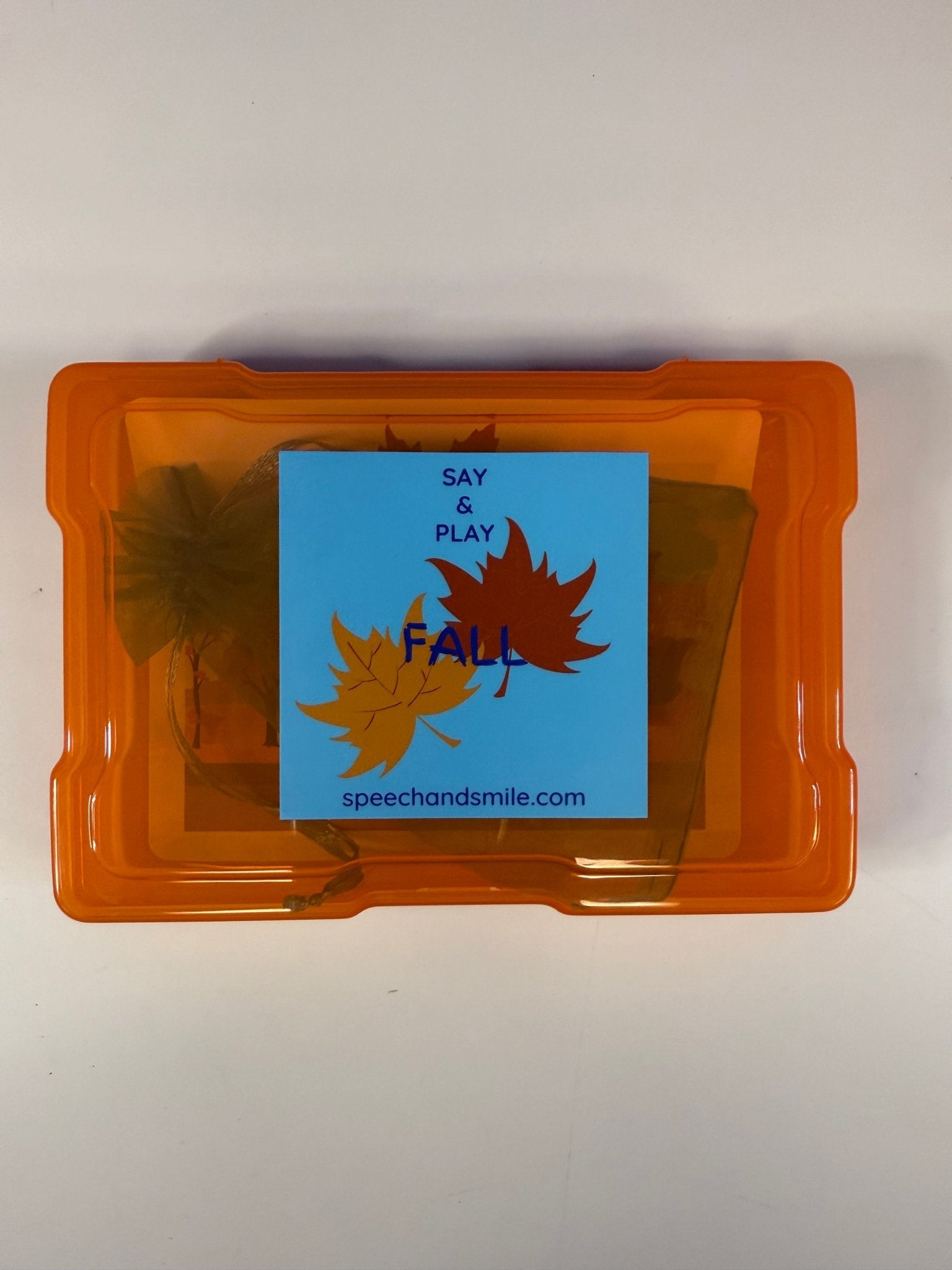 Seasons and Weather Language Task Box ALL SEASONS - Mini Objects Speech Therapy Theme Minis - Speech and Smile