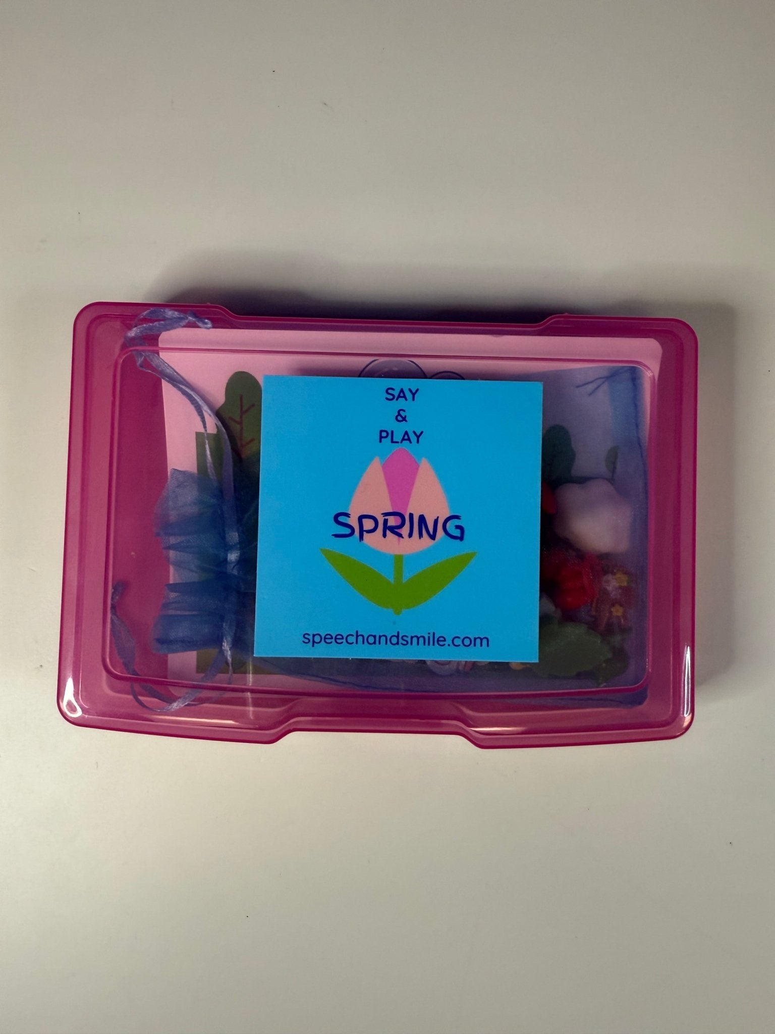 Seasons and Weather Language Task Box ALL SEASONS - Mini Objects Speech Therapy Theme Minis - Speech and Smile