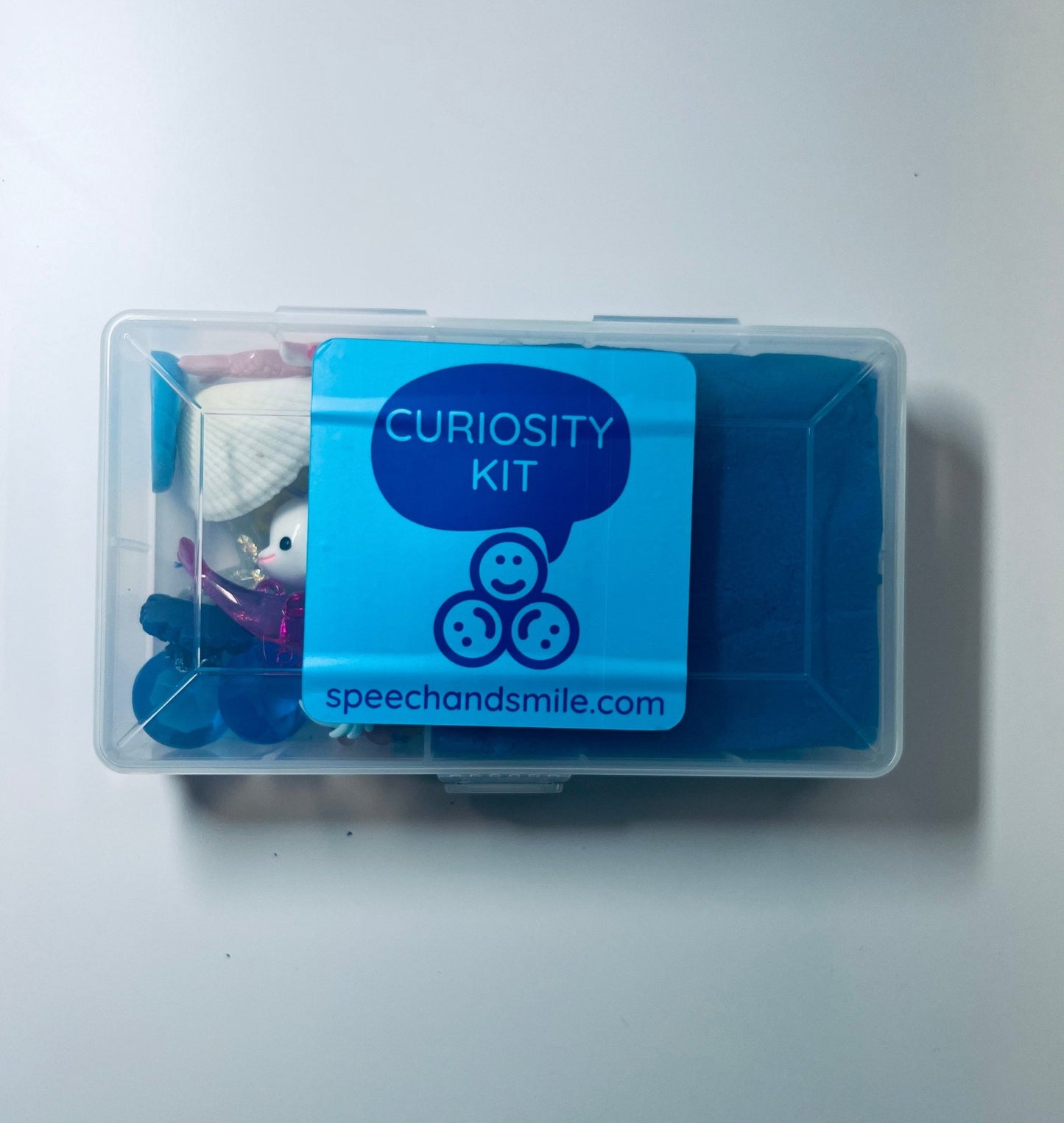 Sensory Play Curiosity Kit Kinetic Sand and Theme Mini Objects - Speech and Smile