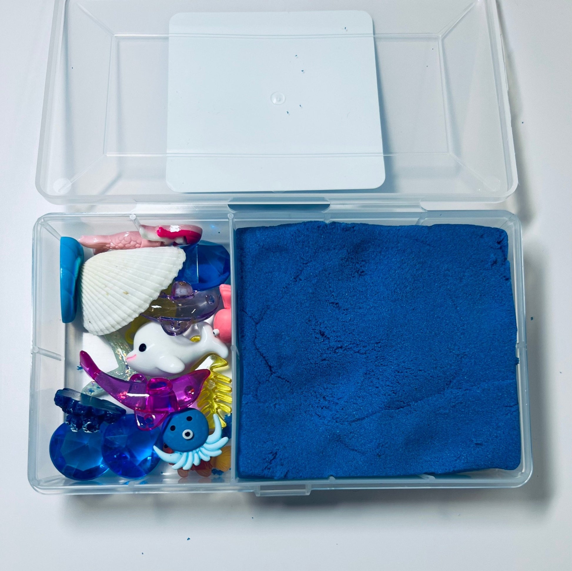 Sensory Play Curiosity Kit Kinetic Sand and Theme Mini Objects - Speech and Smile