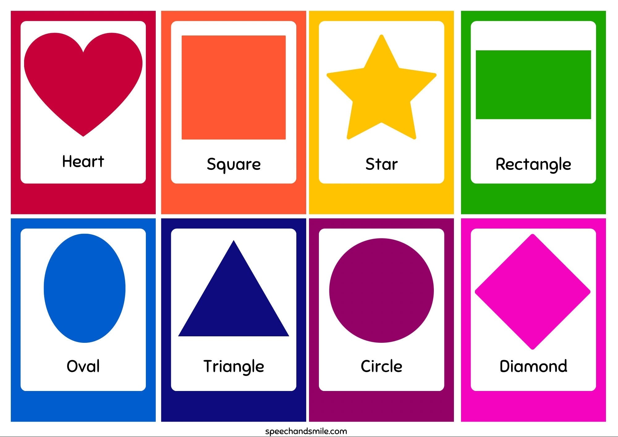 SHAPES Sort Mat Printable-Shape Sorting Digital Download – Speech and Smile