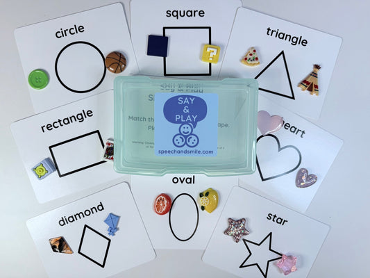 SHAPES Task Box with Mini Objects | Concepts Kit | Play - Based Learning Tool - Speech and Smile