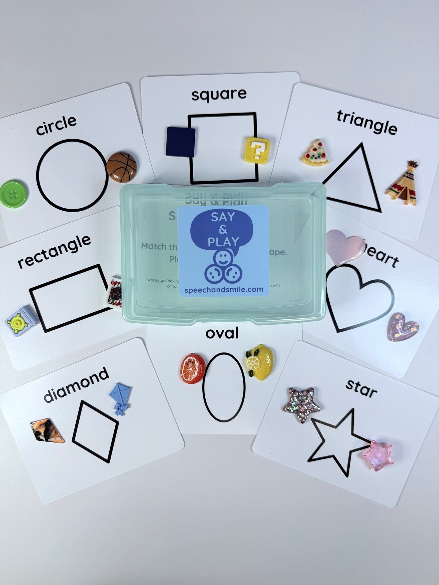 SHAPES Task Box with Mini Objects | Concepts Kit | Play - Based Learning Tool - Speech and Smile