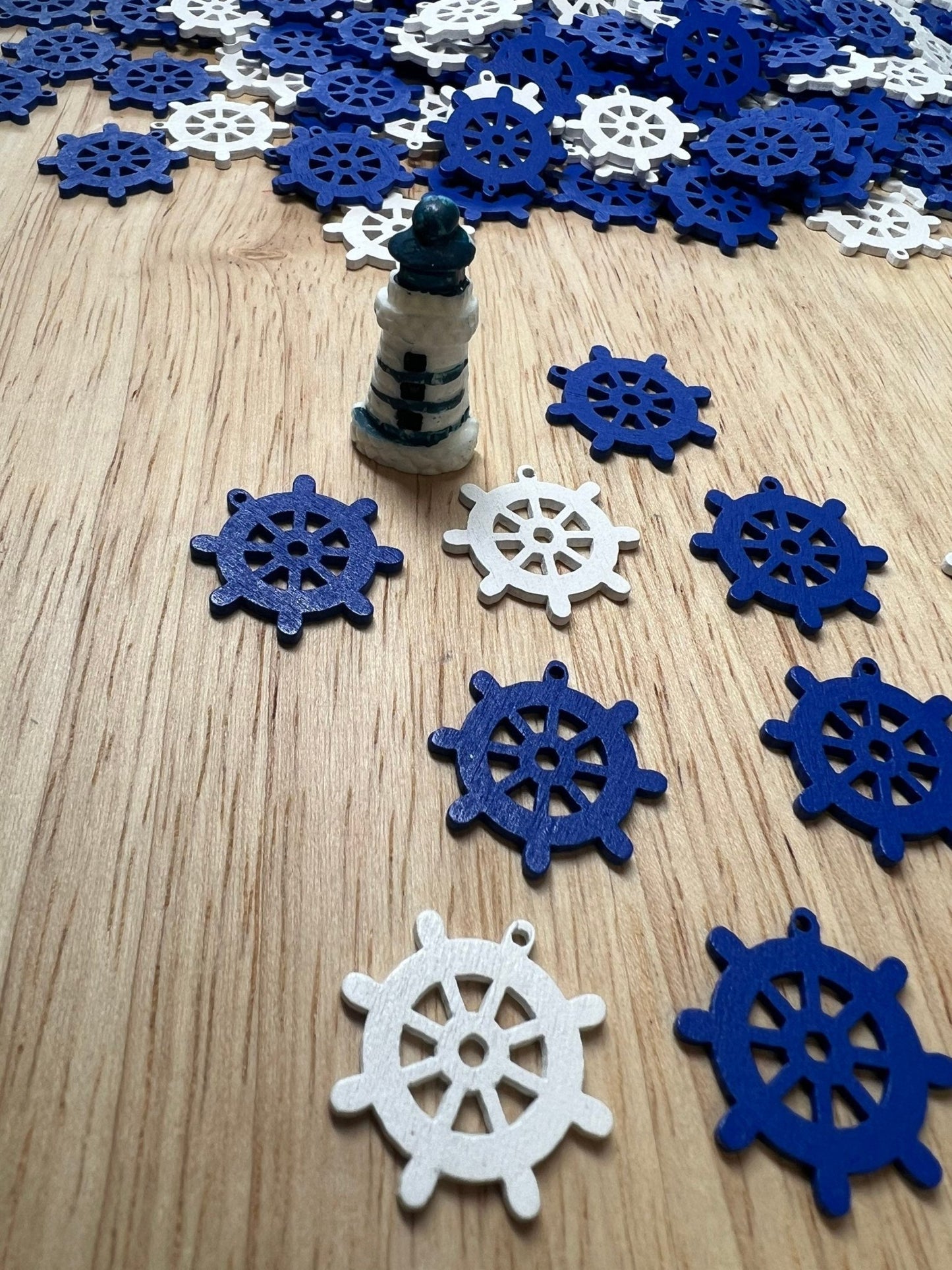 SHIPS WHEEL Mini Object - Speech Therapy Mini Objects - NAUTICAL Trinkets - Beach Mini Objects - I Spy Objects - Ocean Trinkets - Speech and Smile