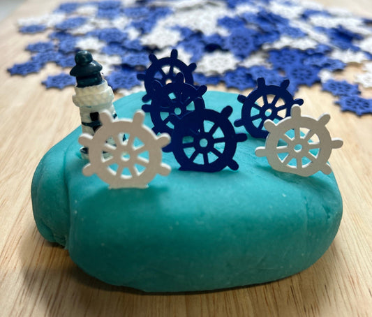 SHIPS WHEEL Mini Object - Speech Therapy Mini Objects - NAUTICAL Trinkets - Beach Mini Objects - I Spy Objects - Ocean Trinkets - Speech and Smile