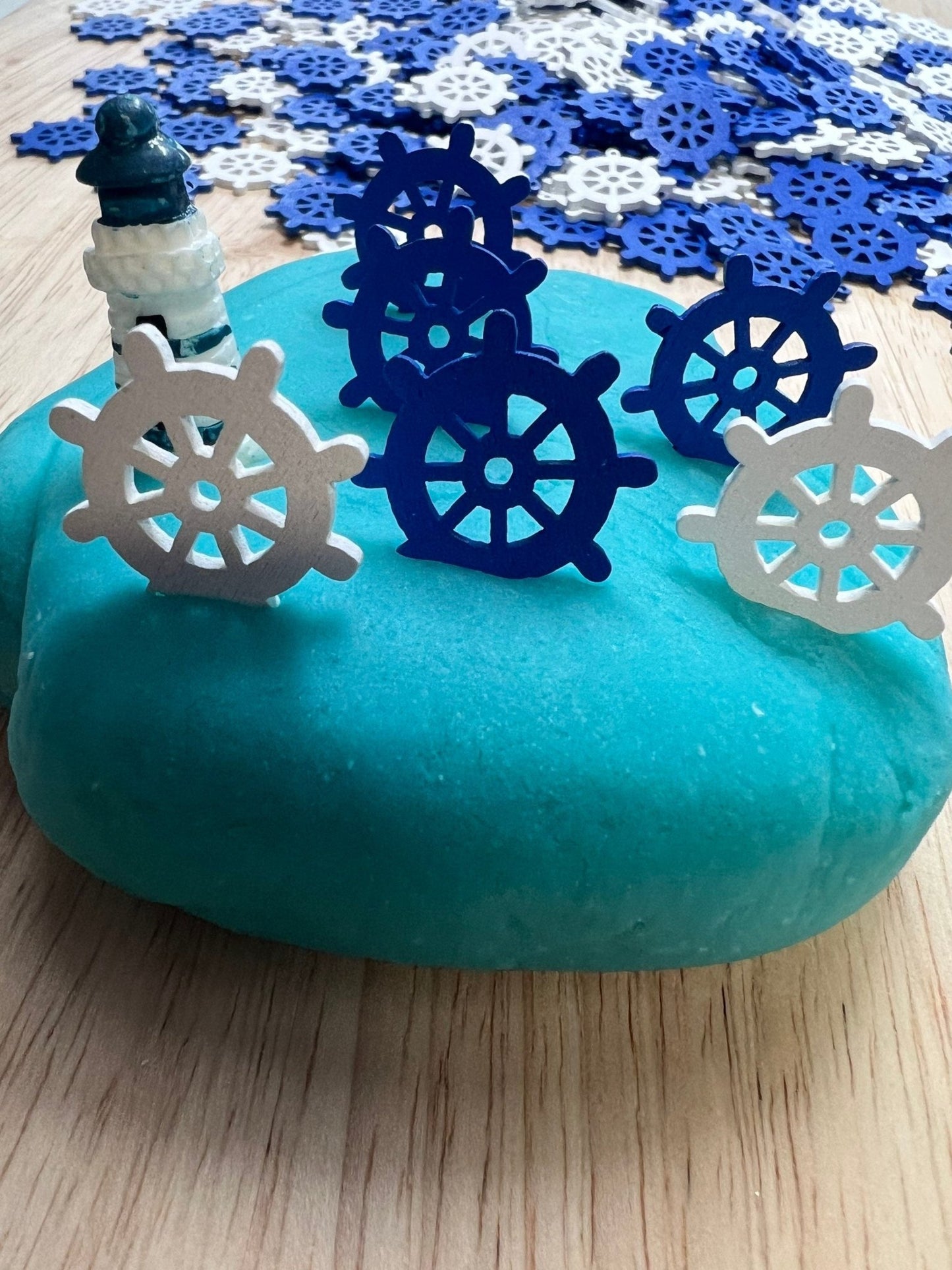 SHIPS WHEEL Mini Object - Speech Therapy Mini Objects - NAUTICAL Trinkets - Beach Mini Objects - I Spy Objects - Ocean Trinkets - Speech and Smile