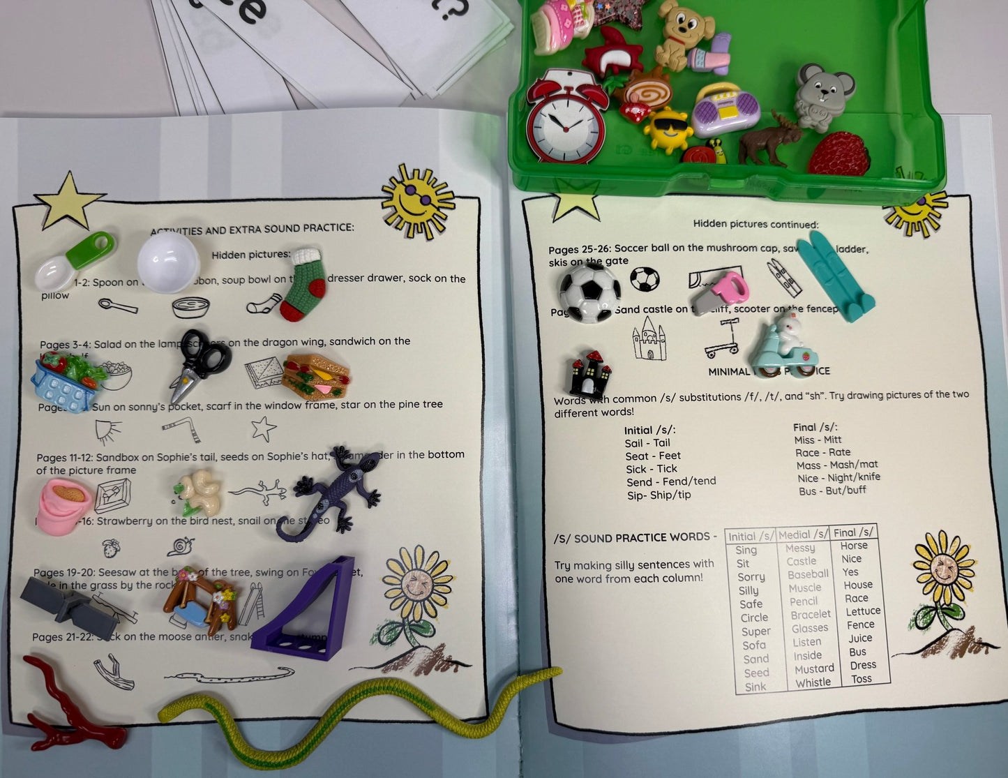 Sonny Says S Sound Mini Objects Story Kit - Speech and Smile
