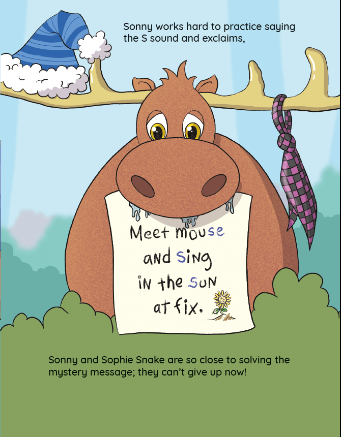 Sonny Says S – Speech Therapy Book for Targeting S Sounds Learn to Say and Read the S Sound | Created by a Speech Therapist - Speech and Smile