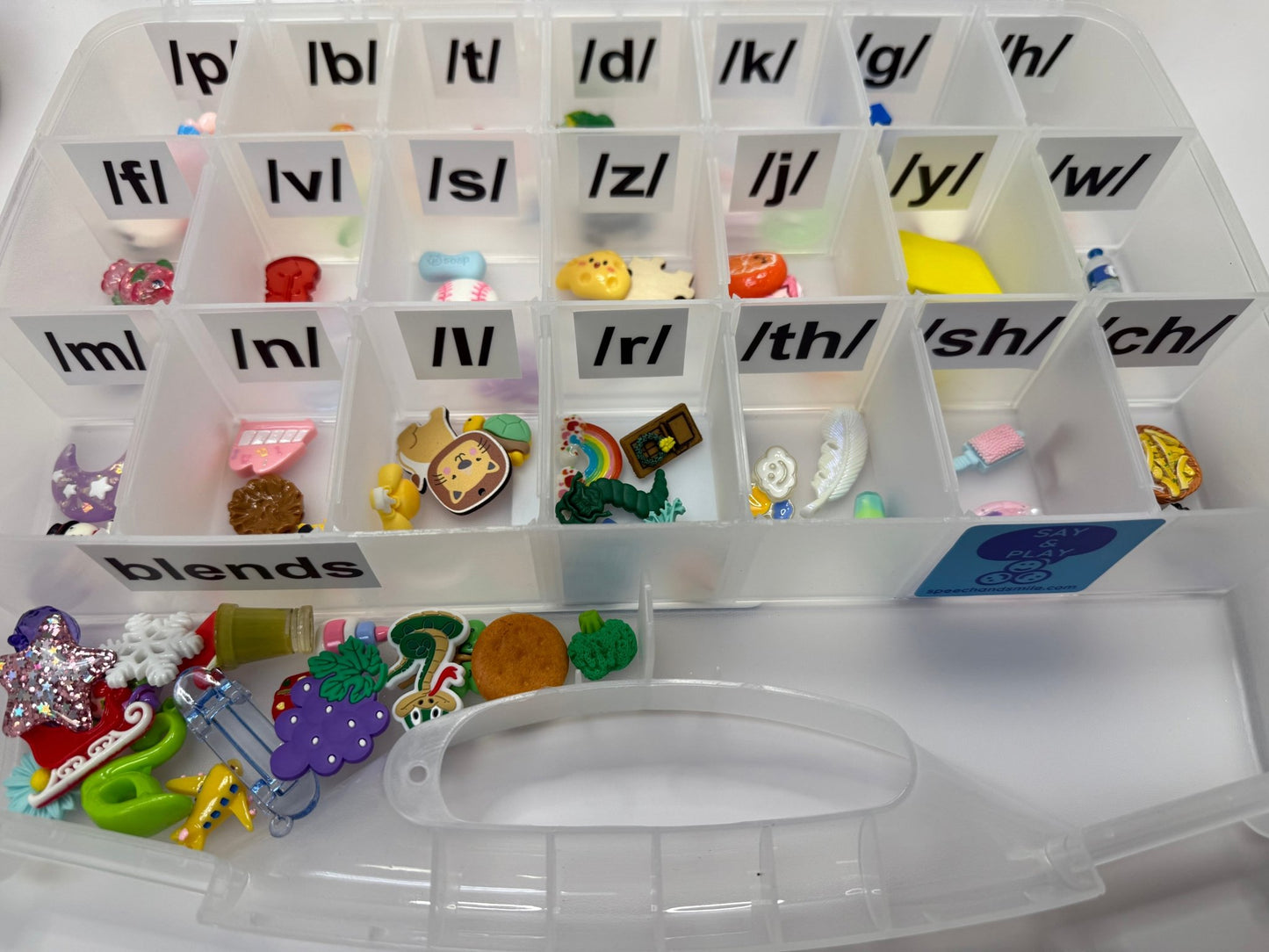 Speech Screen Kit with Mini Objects Articulation Screen for Teachers Speech Therapy Mini Objects Trinkets Speech Sound Screener SLP - Speech and Smile