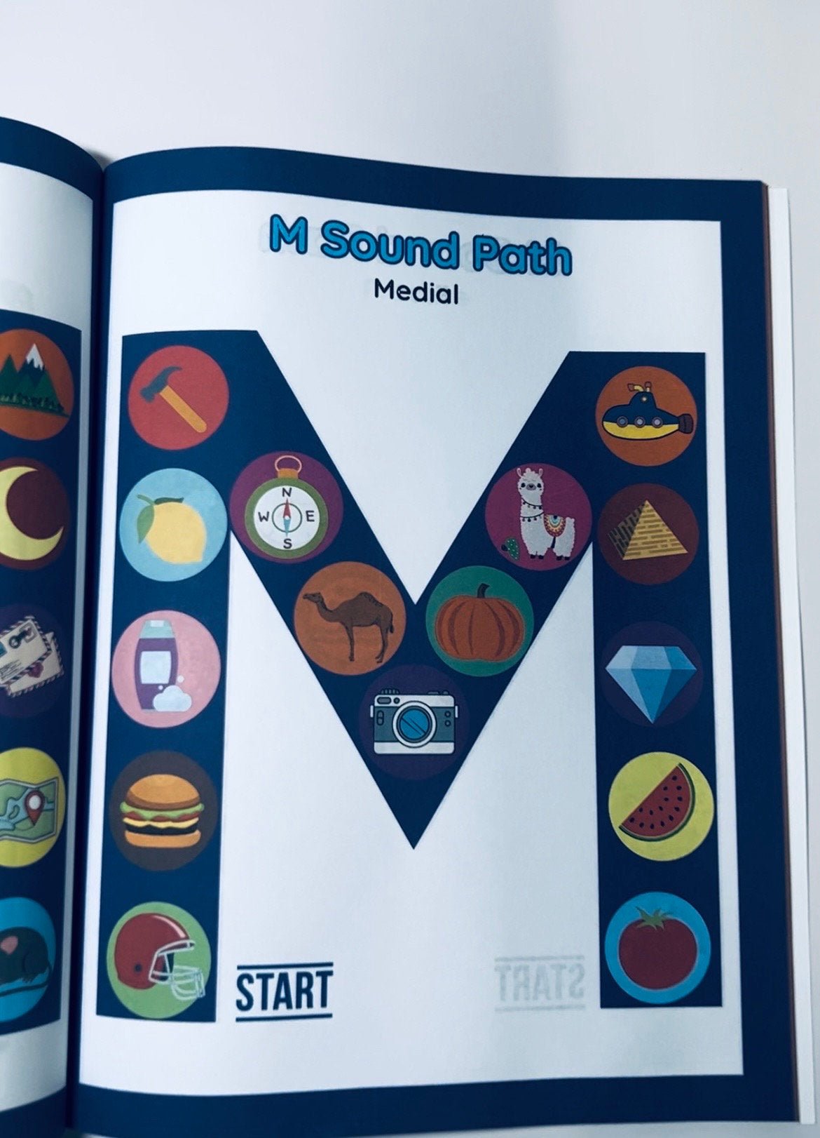 Speech Therapy Activity Book Speech Sounds Workbook Sound Paths Book All Word Positions Pair with Mini Objects Speech Therapy - Speech and Smile