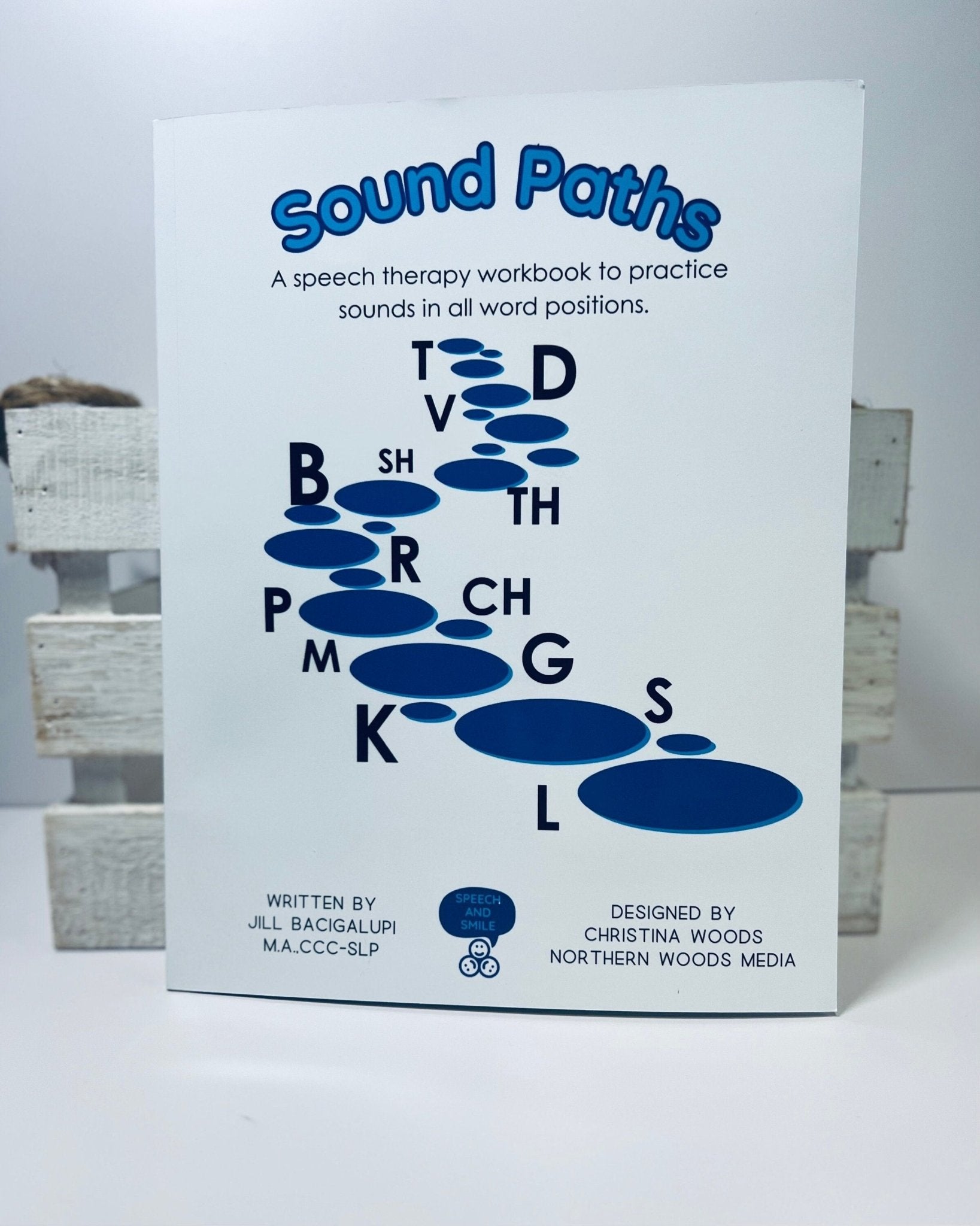 Speech Therapy Activity Book Speech Sounds Workbook Sound Paths Book All Word Positions Pair with Mini Objects Speech Therapy - Speech and Smile