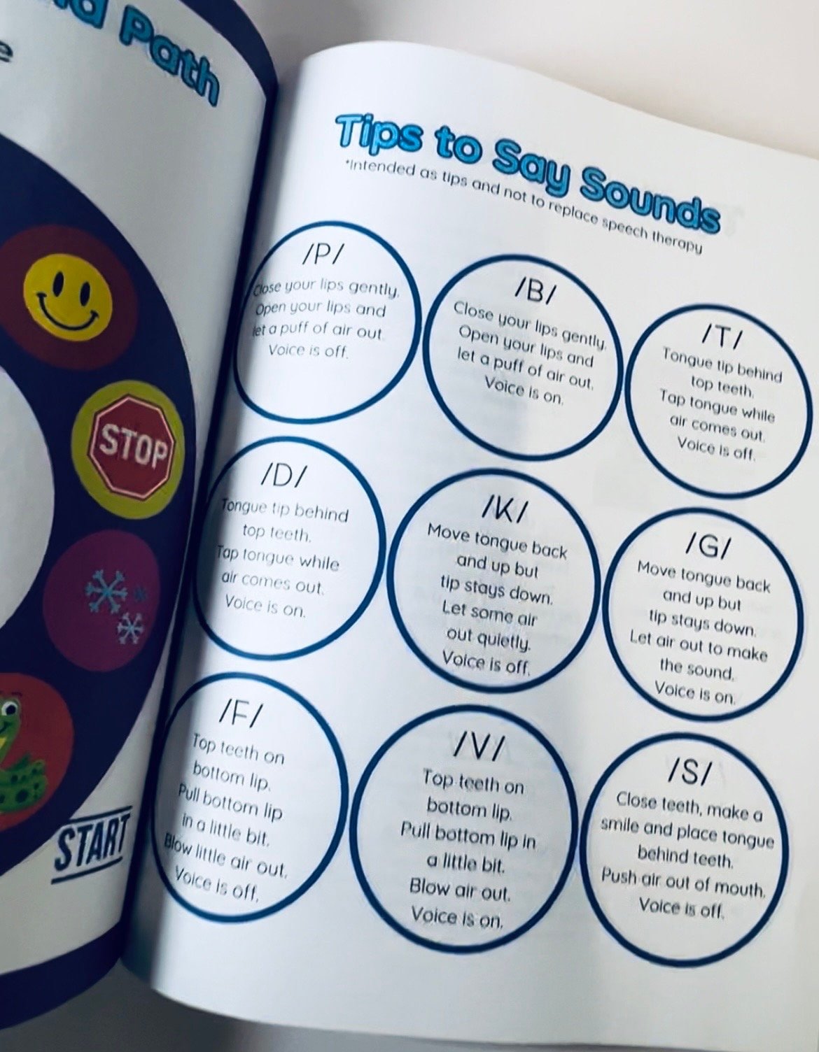 Speech Therapy Activity Book Speech Sounds Workbook Sound Paths Book All Word Positions Pair with Mini Objects Speech Therapy - Speech and Smile