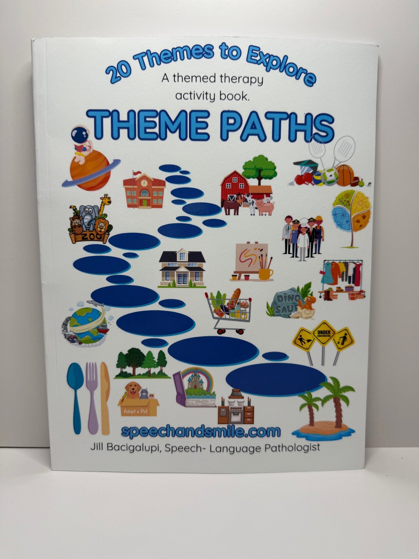 Speech Therapy Activity Book – THEME Paths – Pair with Mini Objects – Thematic Language Book – Speech and Smile Minis - Speech and Smile