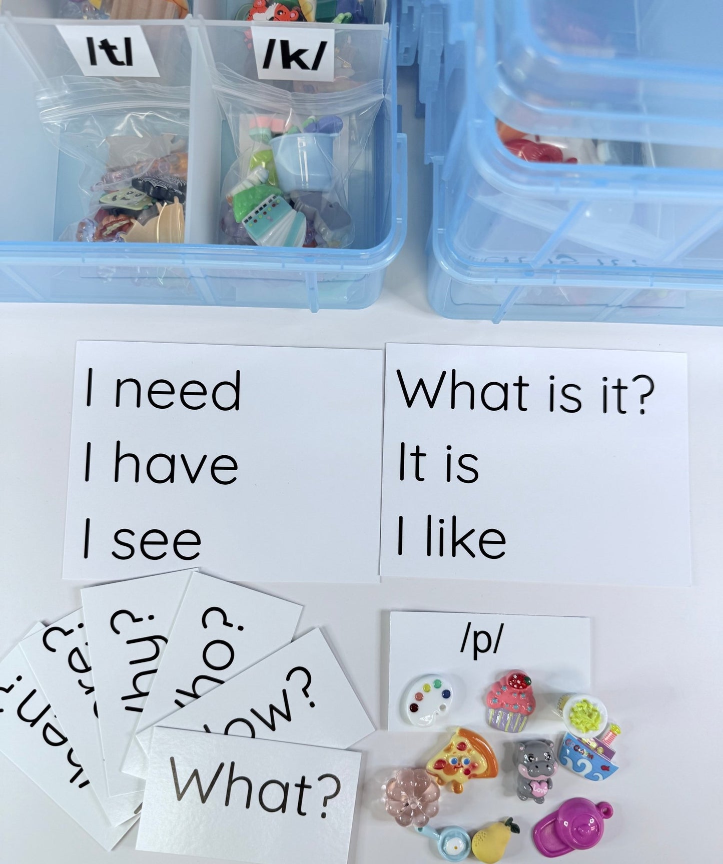 Speech Therapy Mini Objects Set – 300+ Articulation Trinkets with Sound Cards in Portable Case | Say & Play Mini Objects™ Kit for Speech Sounds - Speech and Smile