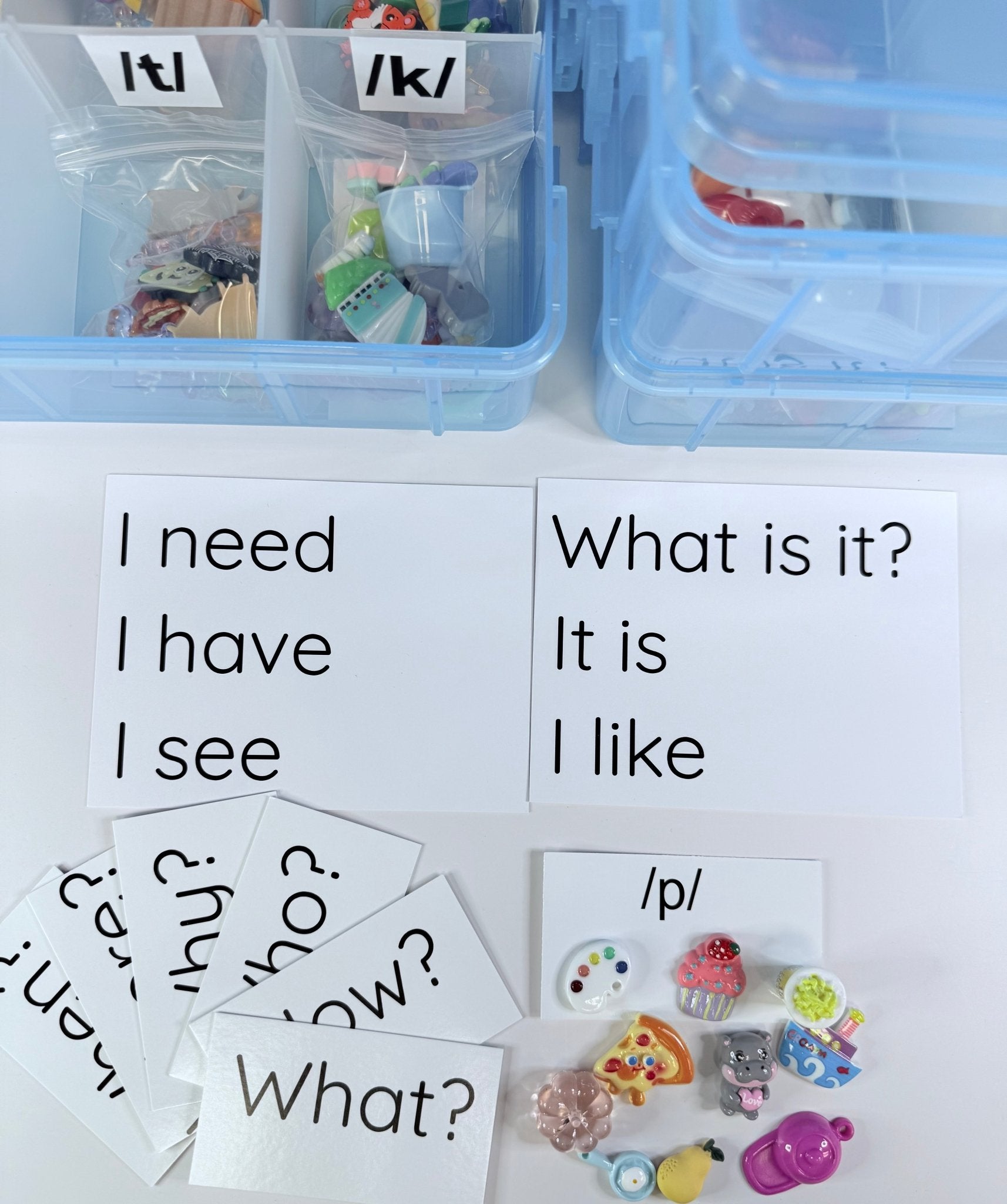 Speech Therapy Mini Objects Set – 300+ Articulation Trinkets with Sound Cards in Portable Case | Say & Play Mini Objects™ Kit for Speech Sounds - Speech and Smile