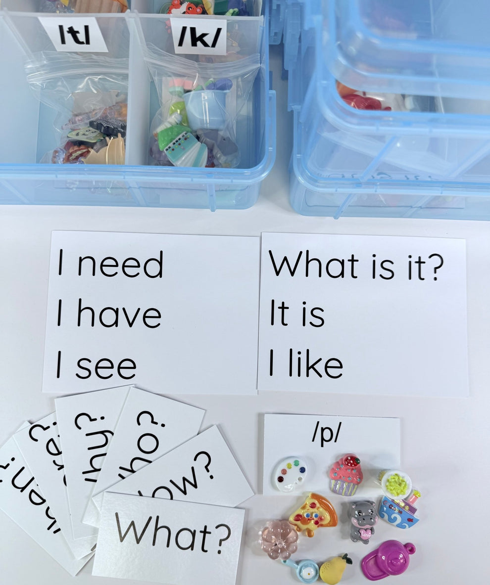 Speech Therapy Mini Objects Set – 300+ Articulation Trinkets with Soun ...